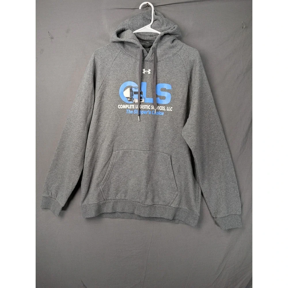 Under Armour Mens Gray CLS Complete Logistic Services Hoodie Large